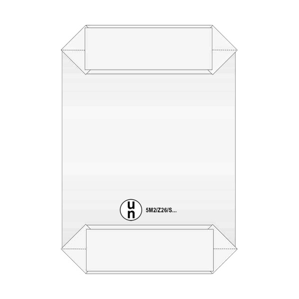 Ventil-Papiersack UN-Zulassung 470x520x140 mm